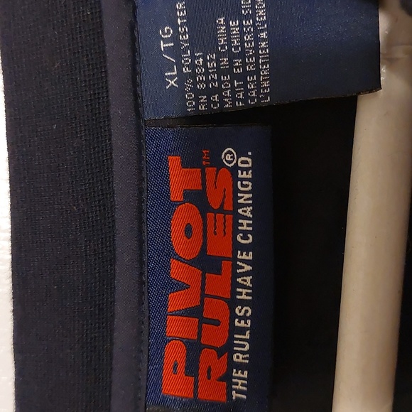 Vintage Pivot Rules Navy Blue Windbreaker Golf Pullover Jacket - Picture 4 of 5